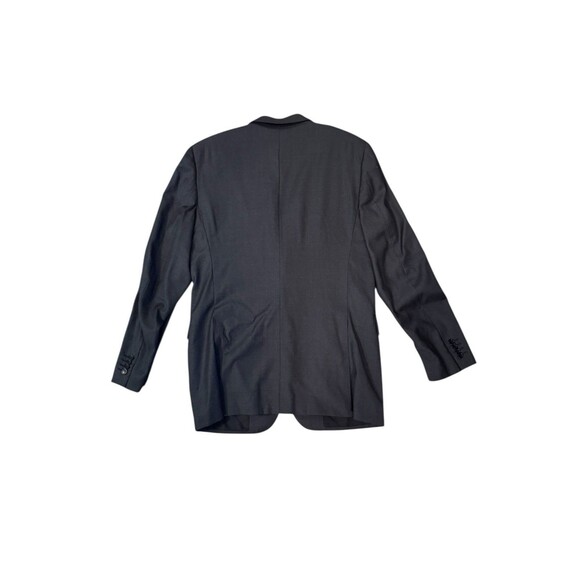 Trussini Men's 54 Black 100% Wool Blazer - Picture 2 of 7